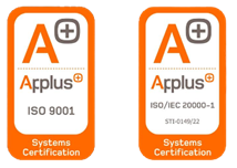 Applus Systems Certifocation badges